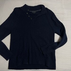 Men’s Italian Wool Navy Sweater